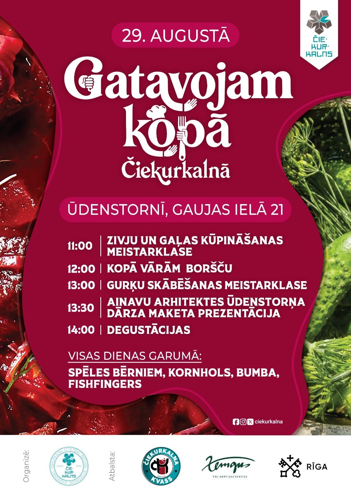 Gatavojam kopā Čiekurkalnā!
