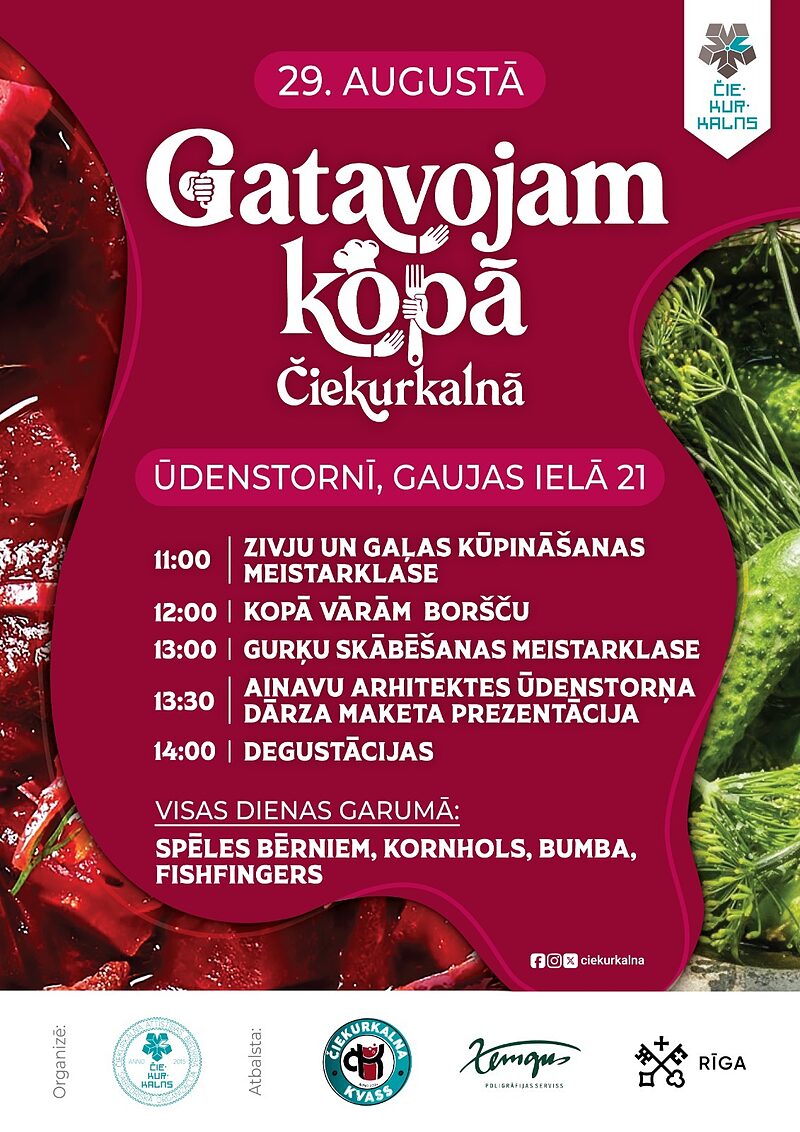 Gatavojam kopā Čiekurkalnā!